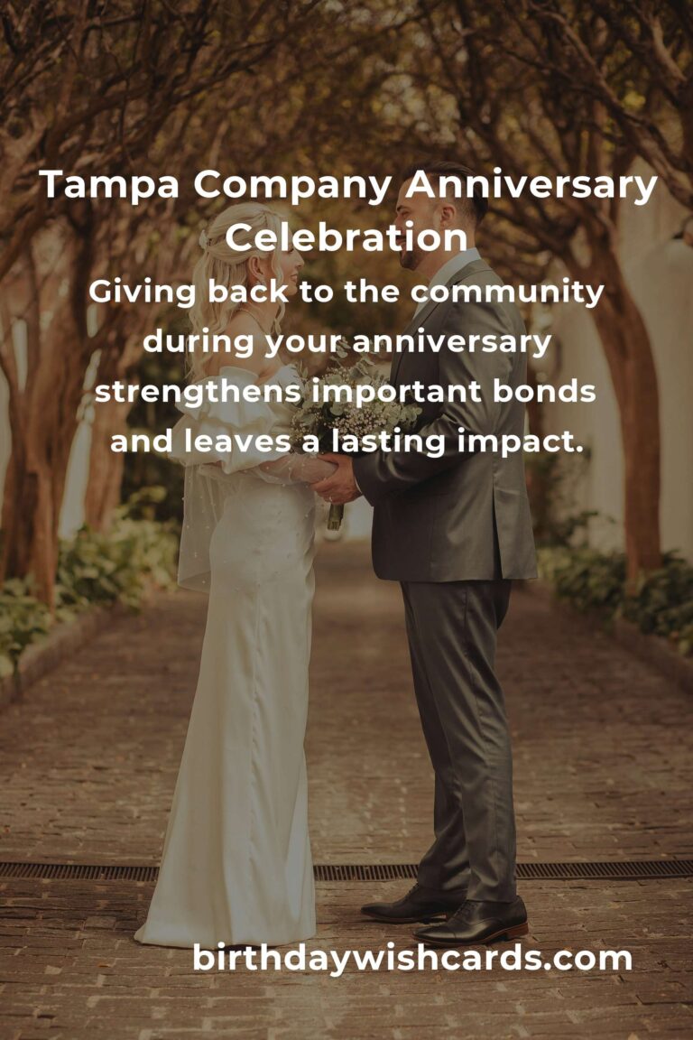 The Ultimate Company Anniversary Planning Guide in Tampa: Celebrate Your Milestone in Style!