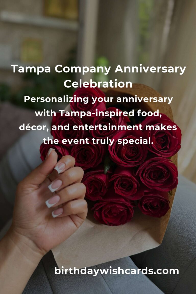 The Ultimate Company Anniversary Planning Guide in Tampa: Celebrate Your Milestone in Style!