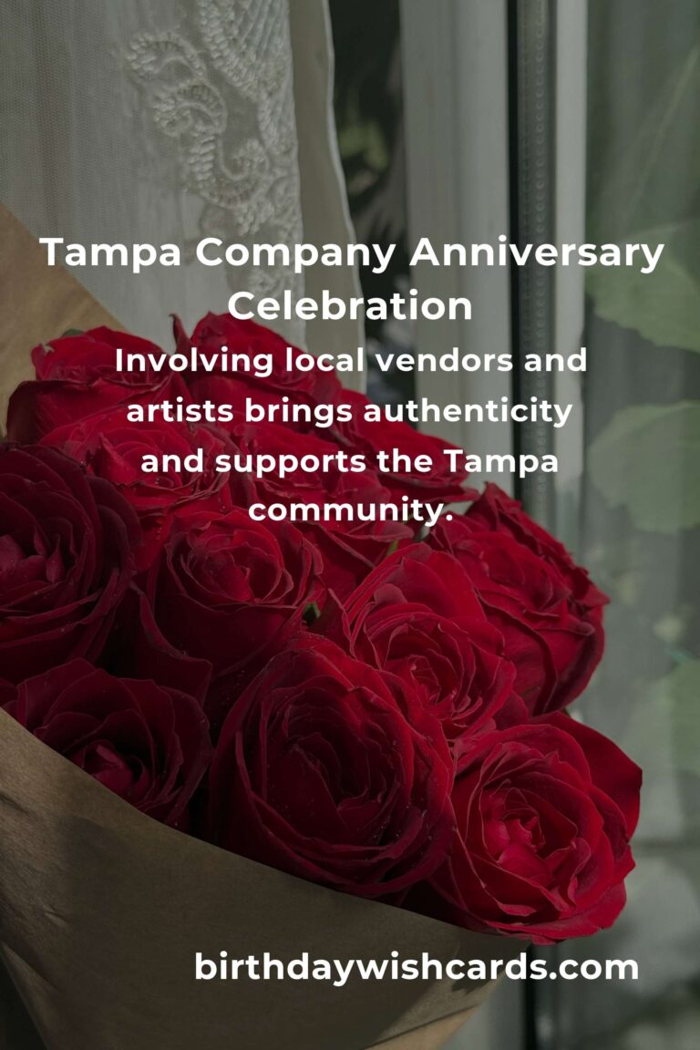 The Ultimate Company Anniversary Planning Guide in Tampa: Celebrate Your Milestone in Style!