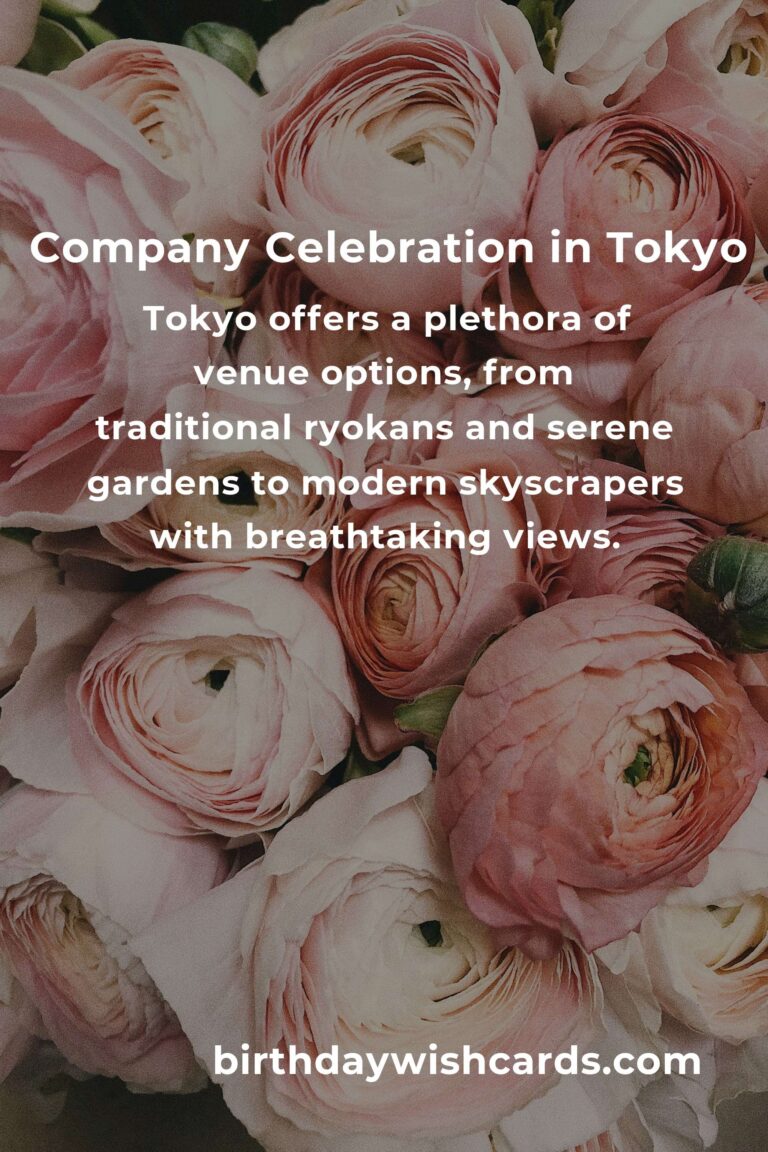 The Ultimate Company Anniversary Planning Guide in Tokyo