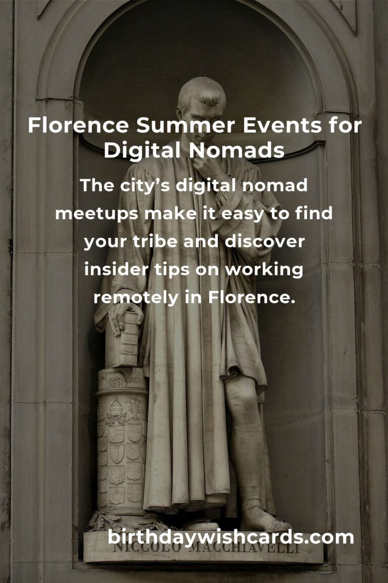The Ultimate Guide to the Best Summer Events in Florence for Digital Nomads (2024)