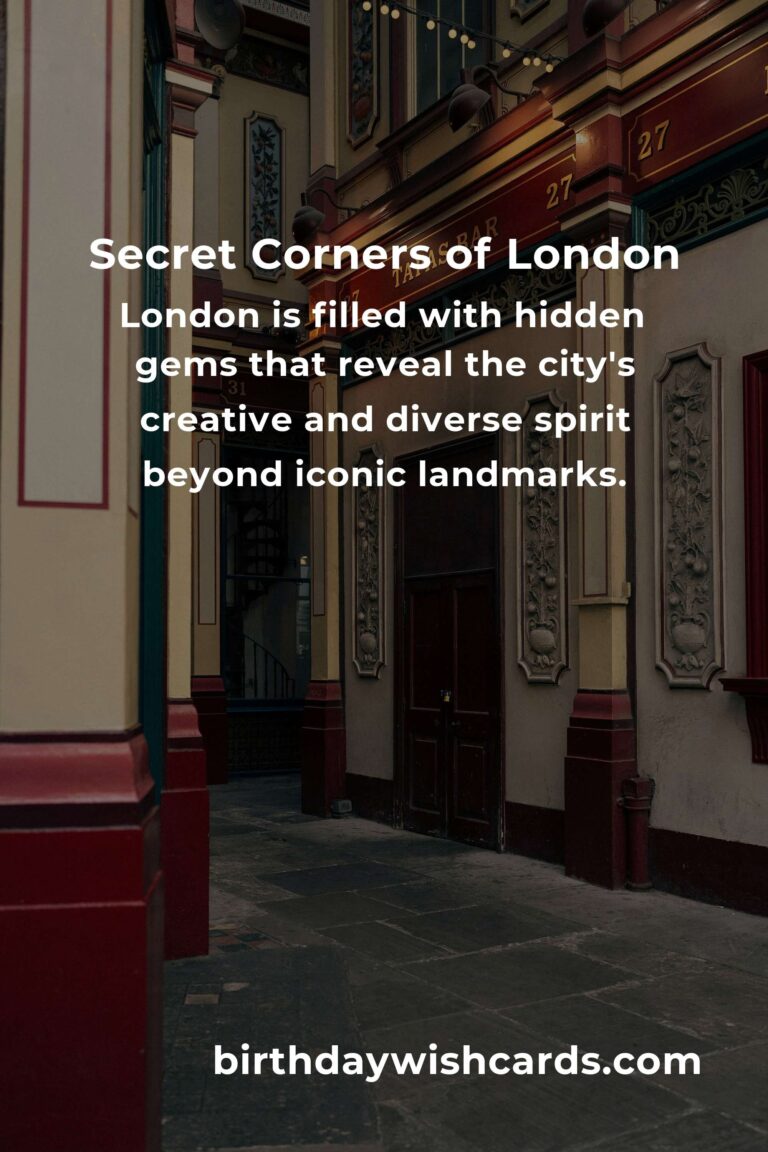 Top 27 Hidden Gems to Visit in London: Secret Spots Beyond the Tourist Trail