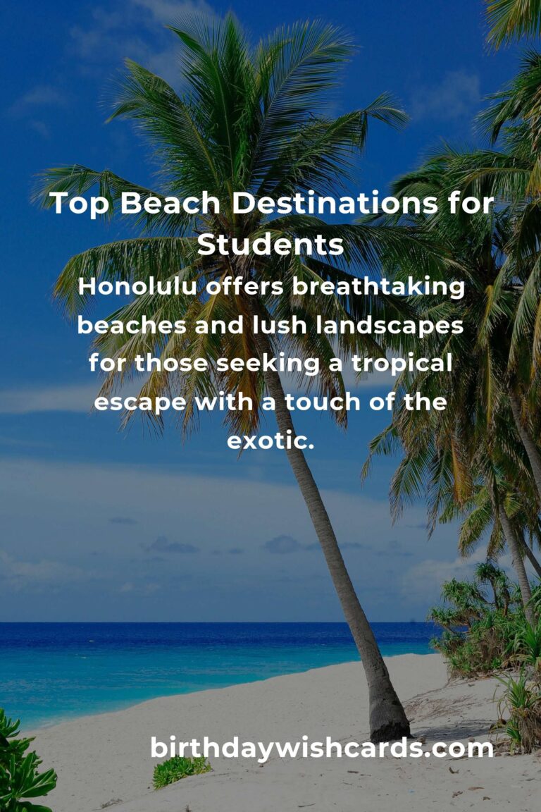 Top Beach Vacations for College Students: 2025 Edition