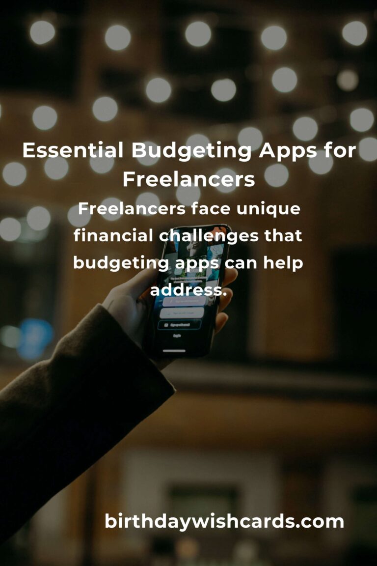 Top Budgeting Apps for Freelancers: Optimize Your Finances