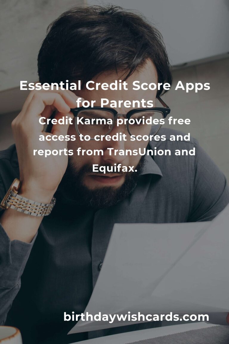 Top Credit Score Apps Parents Should Know About