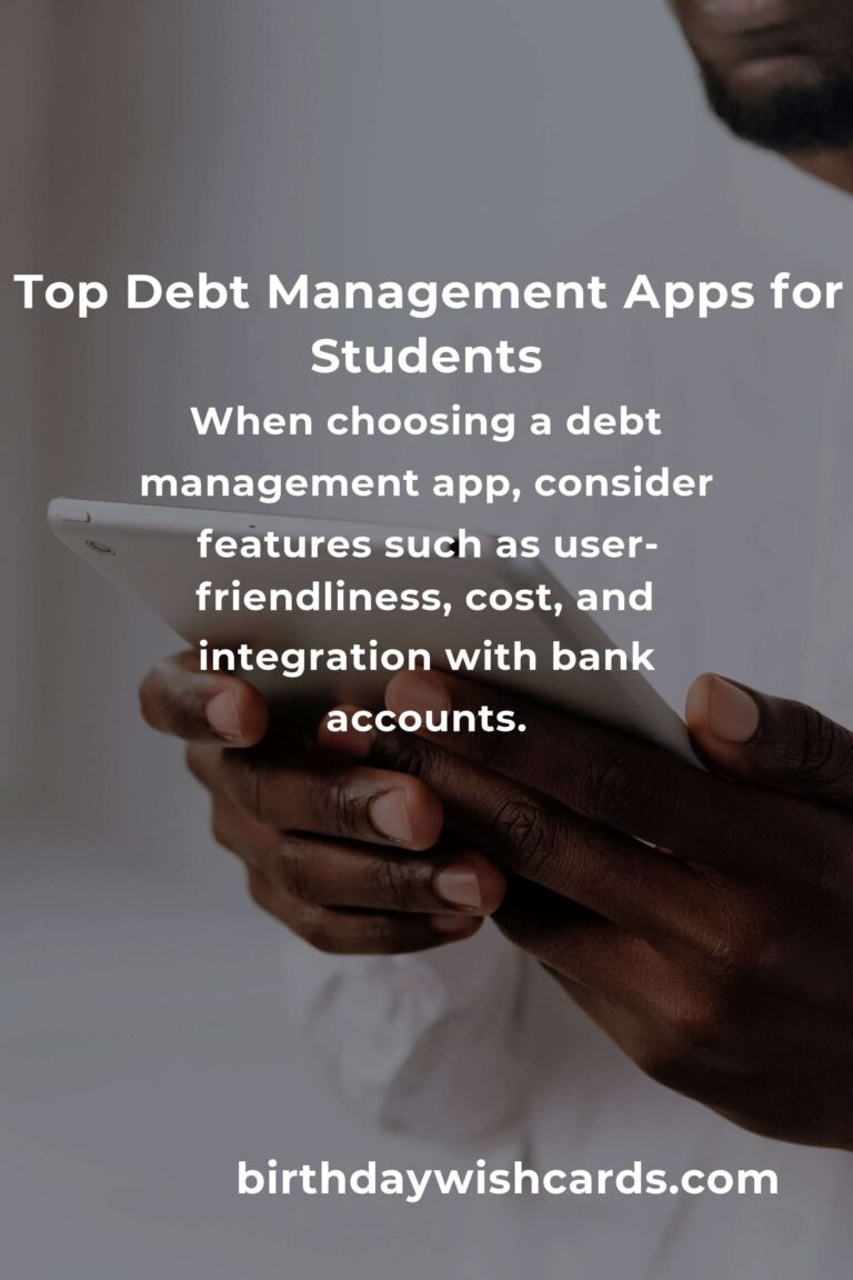 Top Debt Management Apps for College Students to Stay Financially Healthy