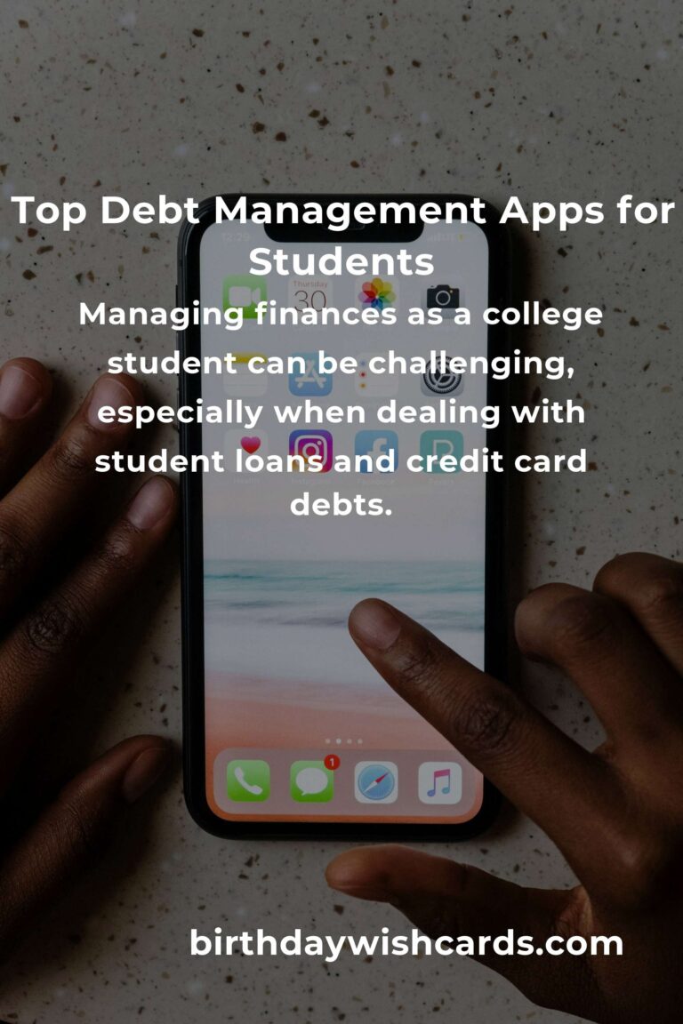 Top Debt Management Apps for College Students to Stay Financially Healthy