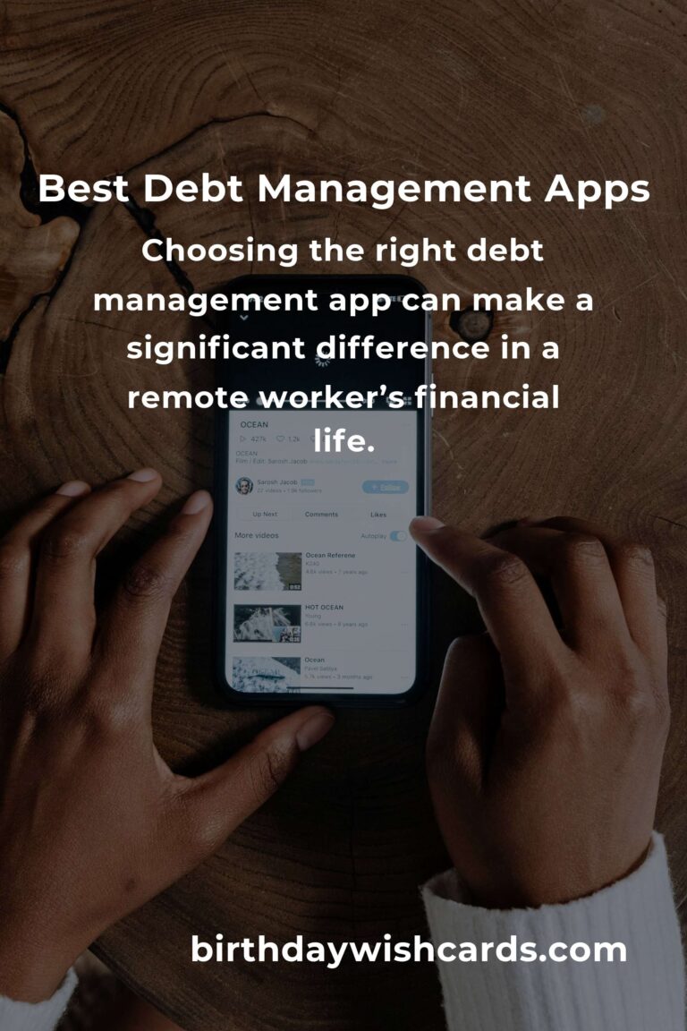 Top Debt Management Apps for Remote Workers: Stay on Track Financially