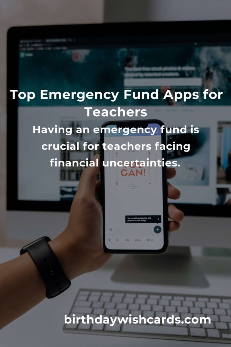 Top Emergency Fund Apps for Teachers to Secure Their Future