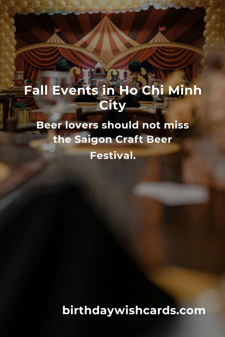 Top Fall Events in Ho Chi Minh City for Empty Nesters