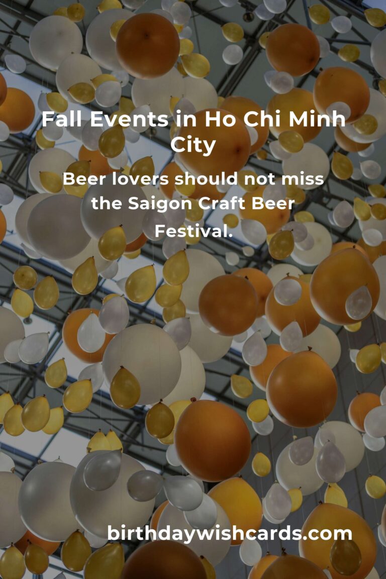 Top Fall Events in Ho Chi Minh City for Empty Nesters
