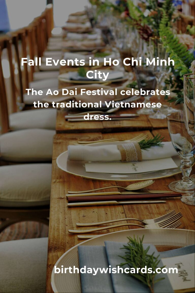 Top Fall Events in Ho Chi Minh City for Empty Nesters