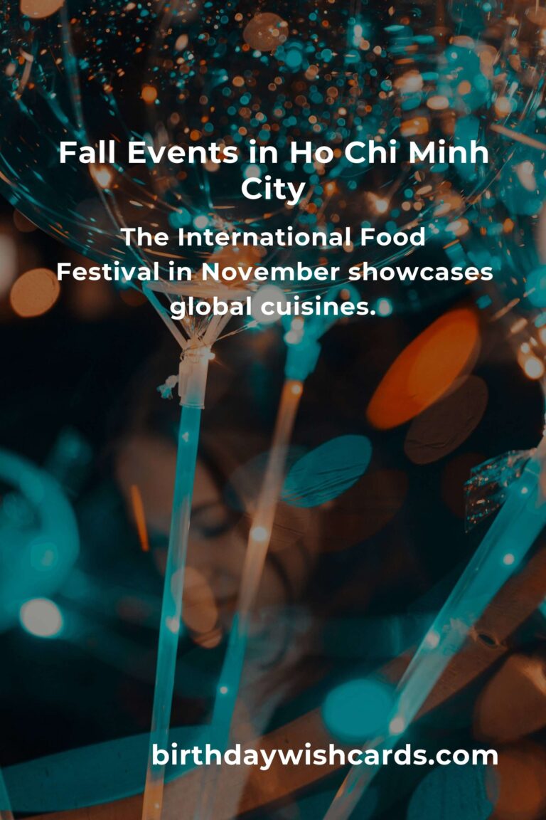 Top Fall Events in Ho Chi Minh City for Empty Nesters