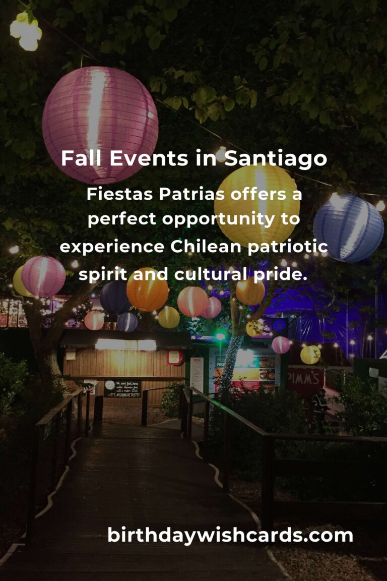 Top Fall Events in Santiago for First-Time Visitors