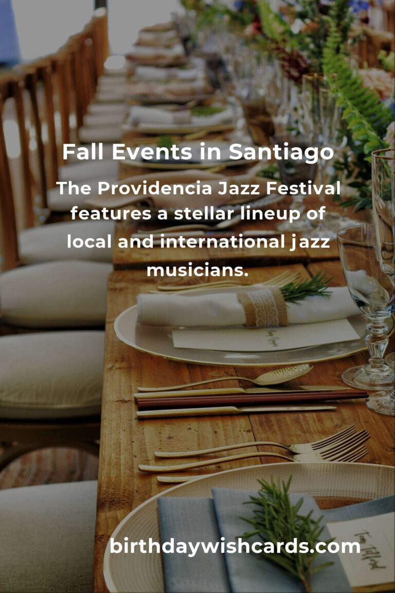 Top Fall Events in Santiago for First-Time Visitors