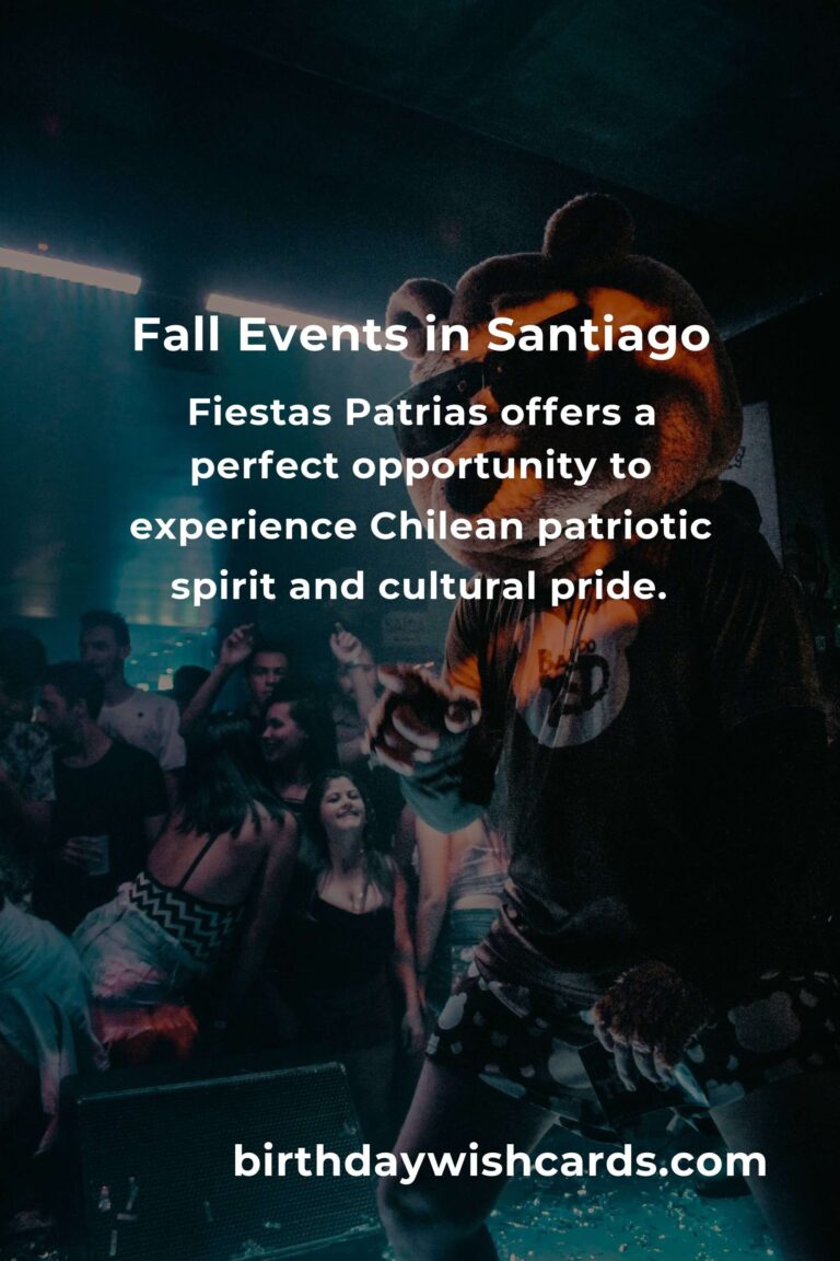 Top Fall Events in Santiago for First-Time Visitors