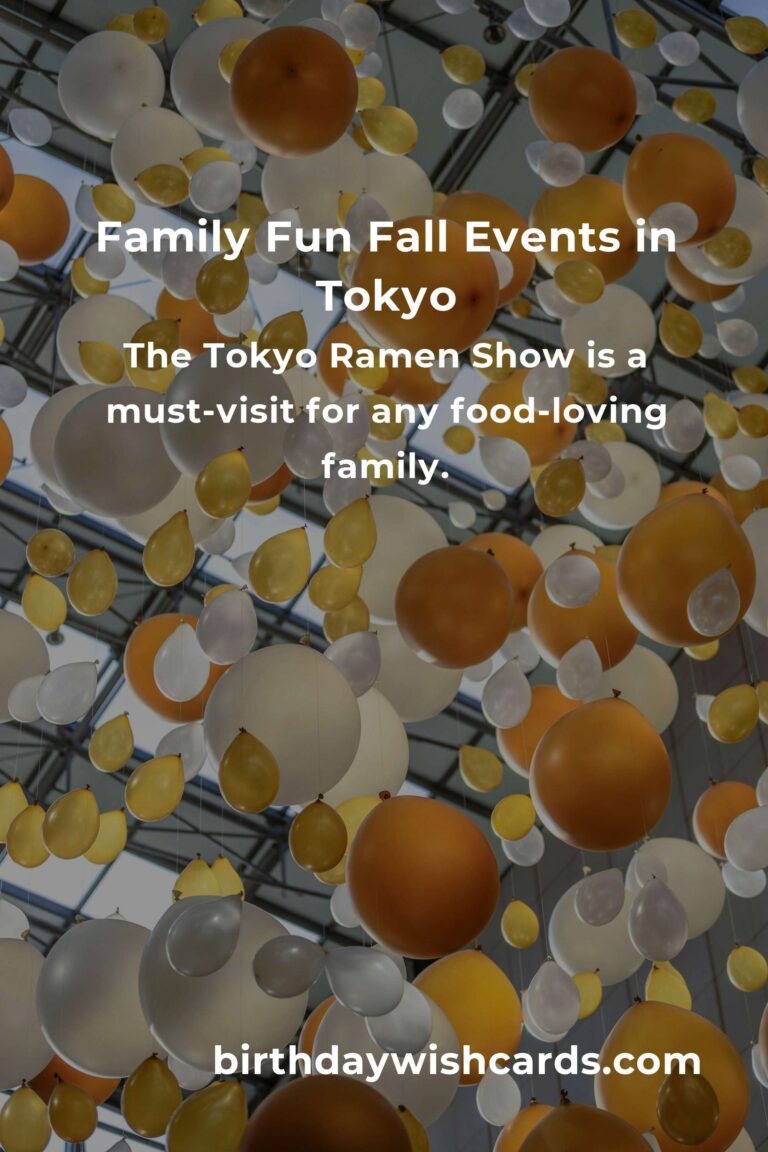 Top Fall Events in Tokyo for Parents to Enjoy with Kids