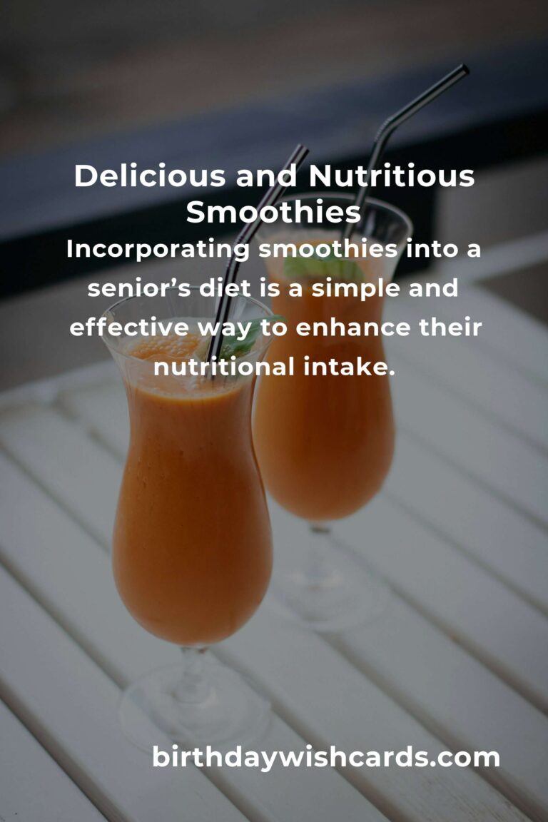 Top Healthy Smoothie Recipes for Seniors: Boosting Nutrition and Vitality