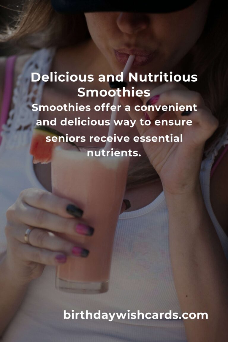 Top Healthy Smoothie Recipes for Seniors: Boosting Nutrition and Vitality
