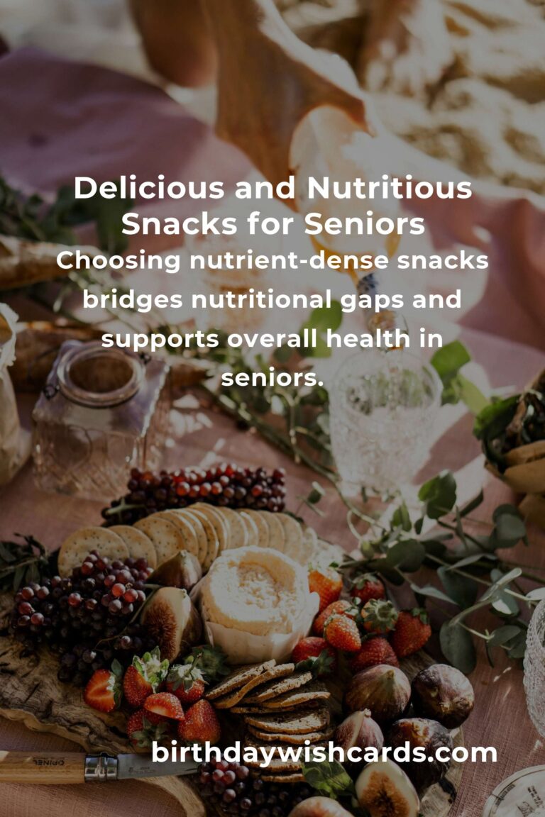 Top Healthy Snacks for Seniors: A Guide to Nourishment and Well-being