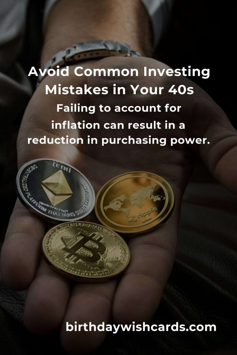 Top Investing Mistakes to Avoid in Your 40s for Financial Success