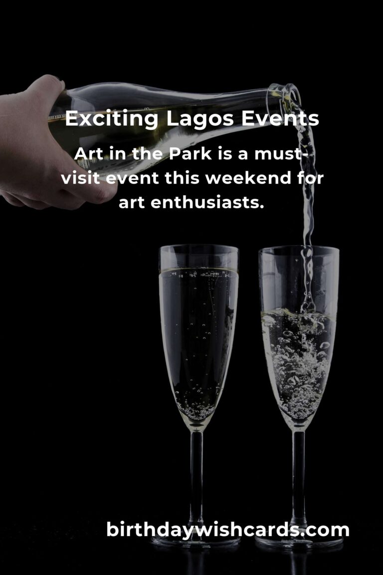 Top Local Events in Lagos This Weekend for Unforgettable Experiences