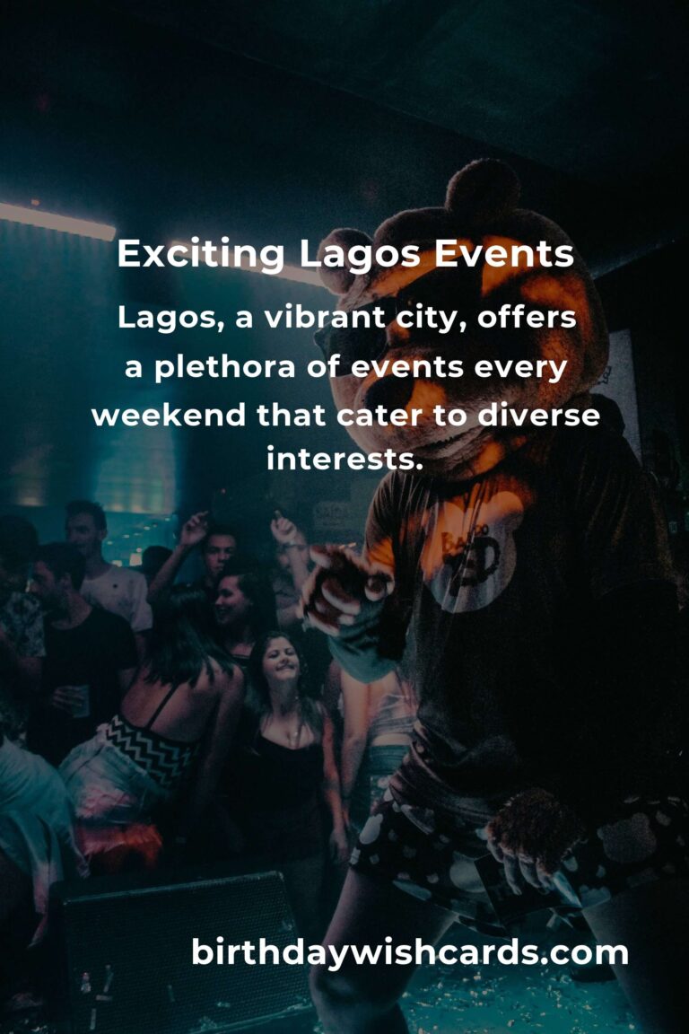 Top Local Events in Lagos This Weekend for Unforgettable Experiences
