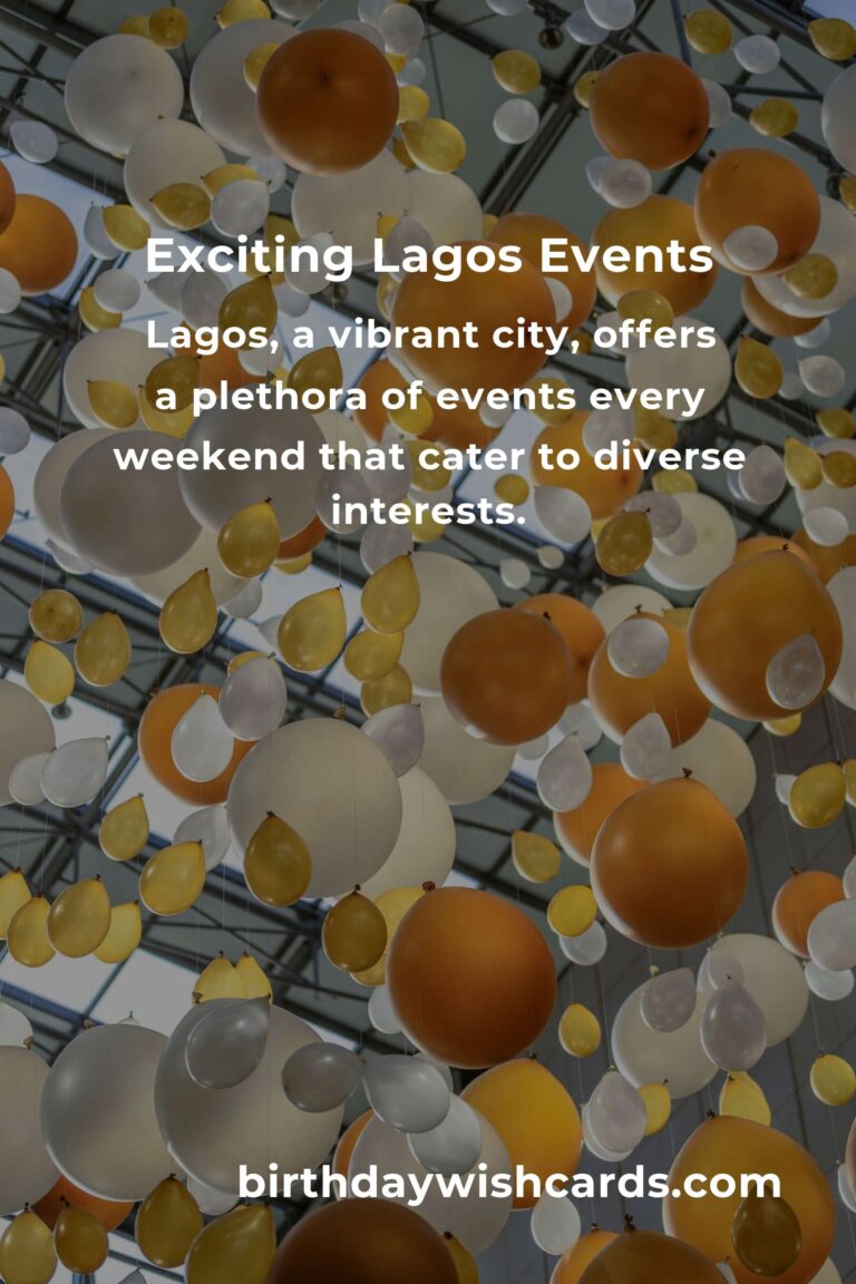 Top Local Events in Lagos This Weekend for Unforgettable Experiences
