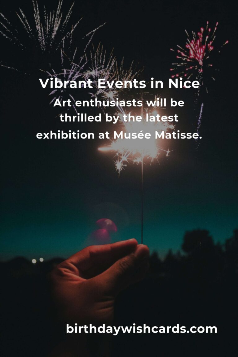 Top Local Events in Nice This Weekend: Your Ultimate Guide to Enjoying the French Riviera
