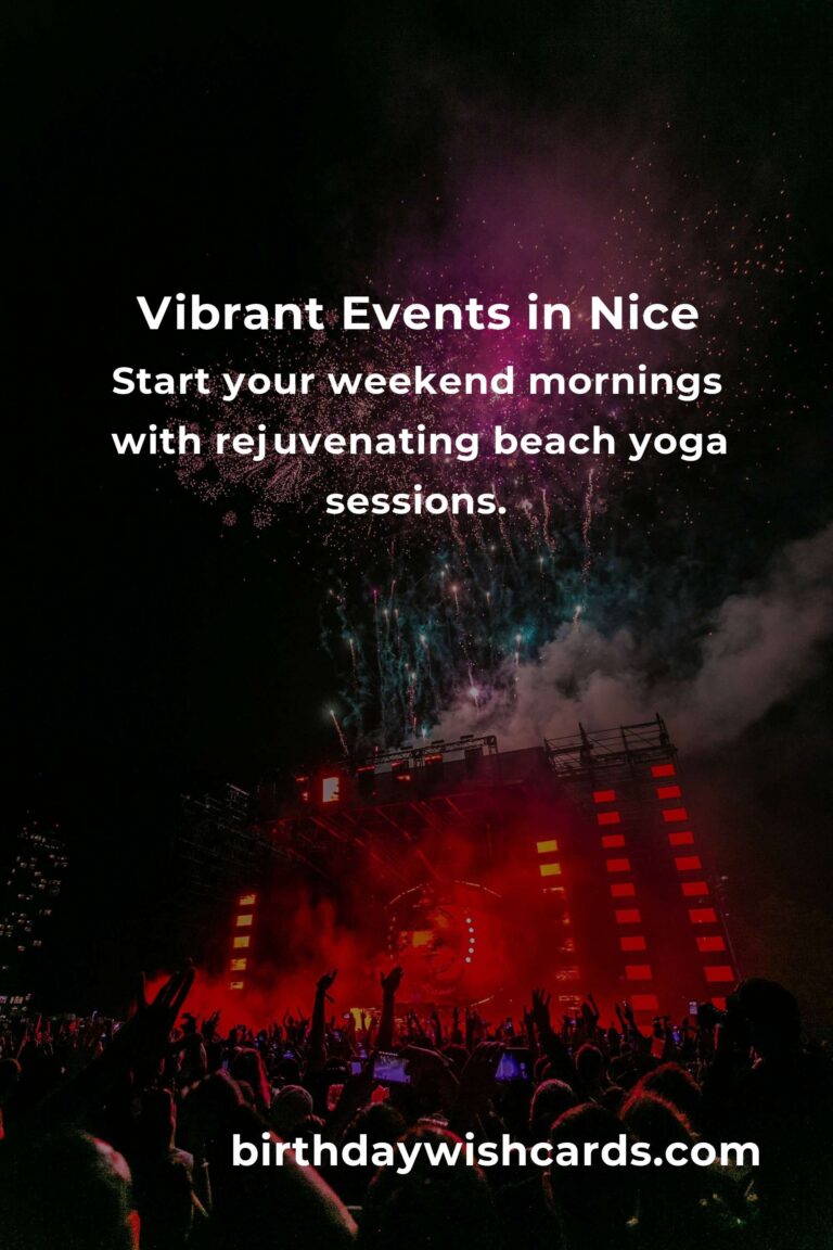 Top Local Events in Nice This Weekend: Your Ultimate Guide to Enjoying the French Riviera