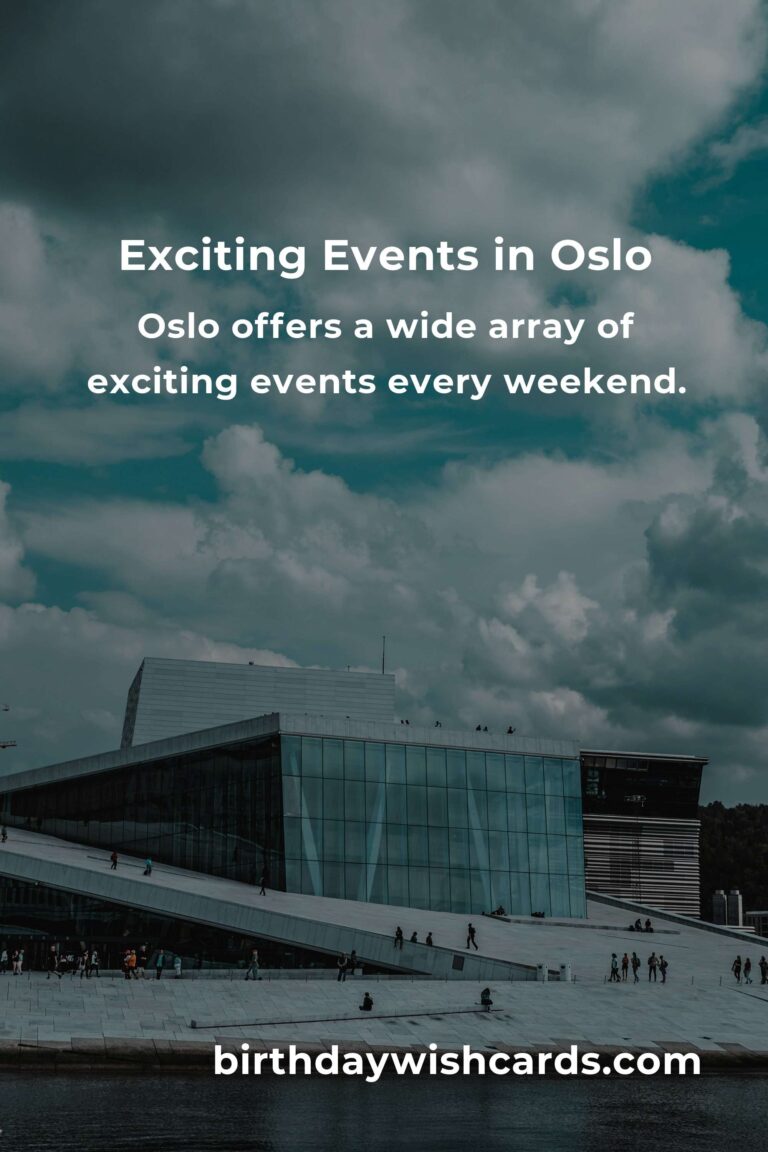 Top Local Events in Oslo This Weekend You Can't Miss