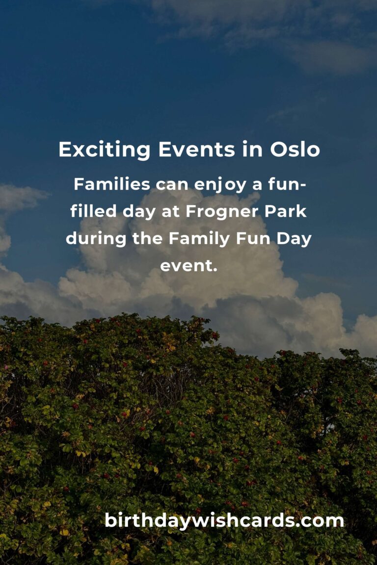 Top Local Events in Oslo This Weekend You Can't Miss