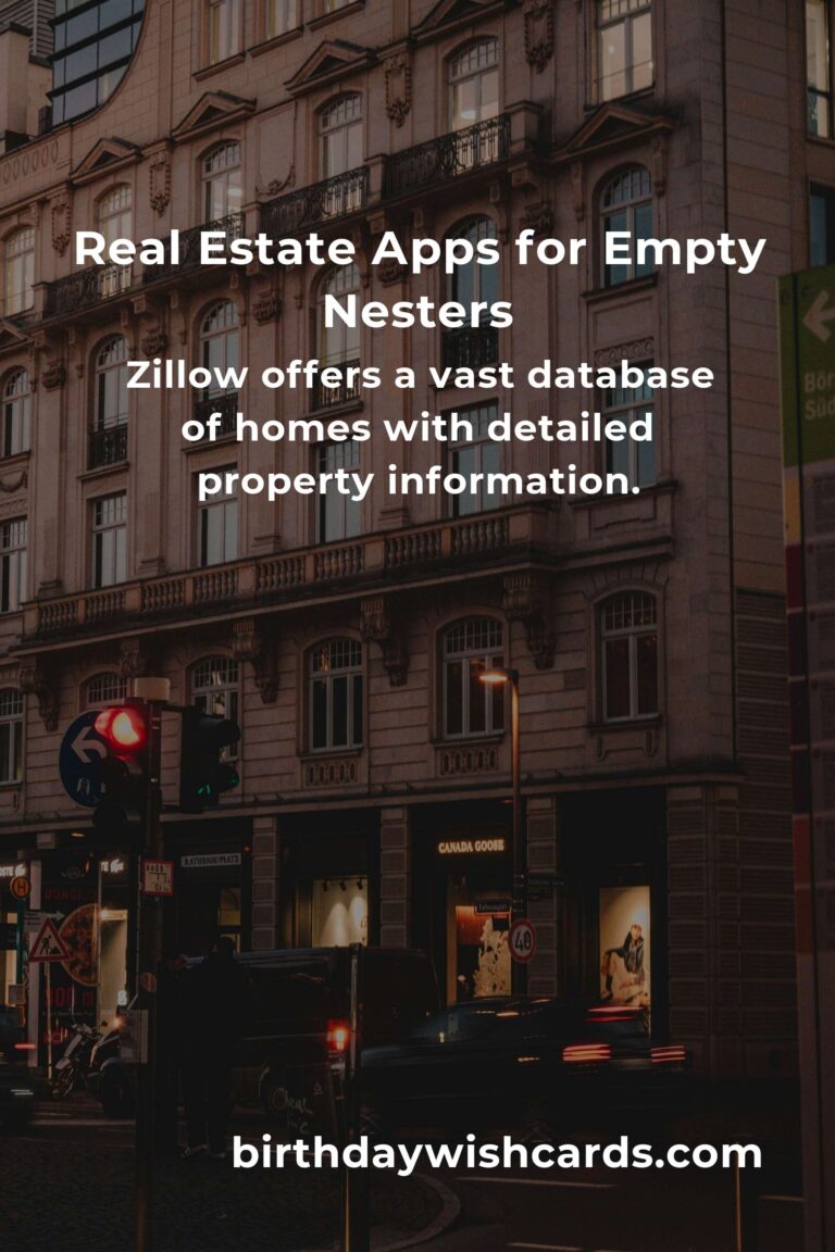 Top Real Estate Apps Tailored for Empty Nesters
