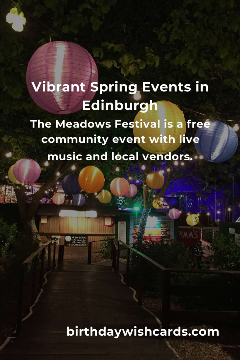 Top Spring Events in Edinburgh for Teens to Enjoy
