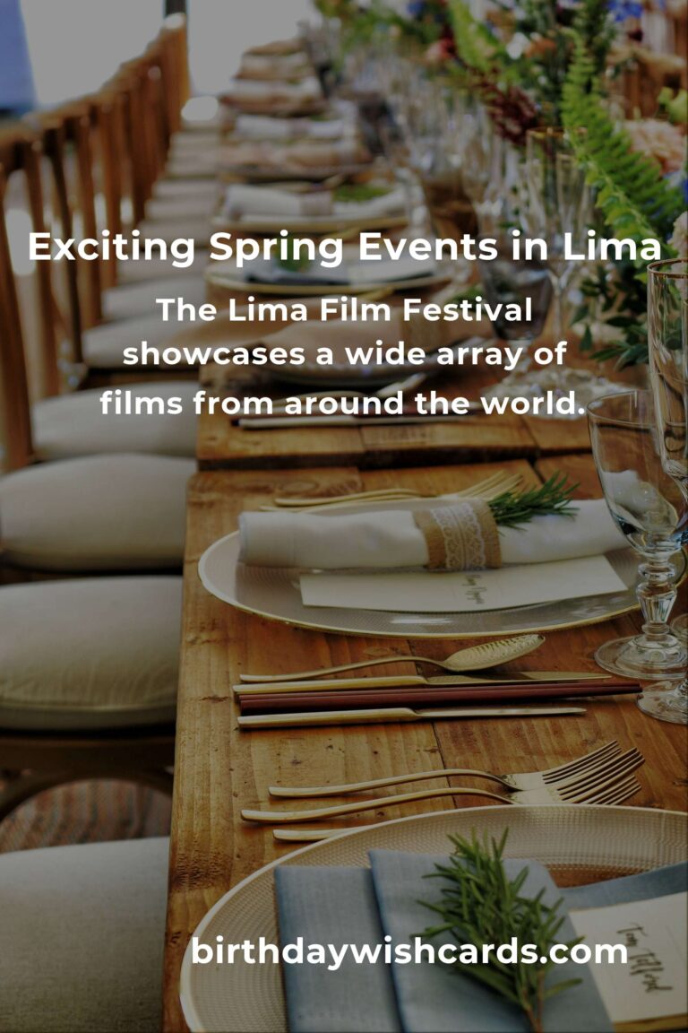 Top Spring Events in Lima for College Students in 2023