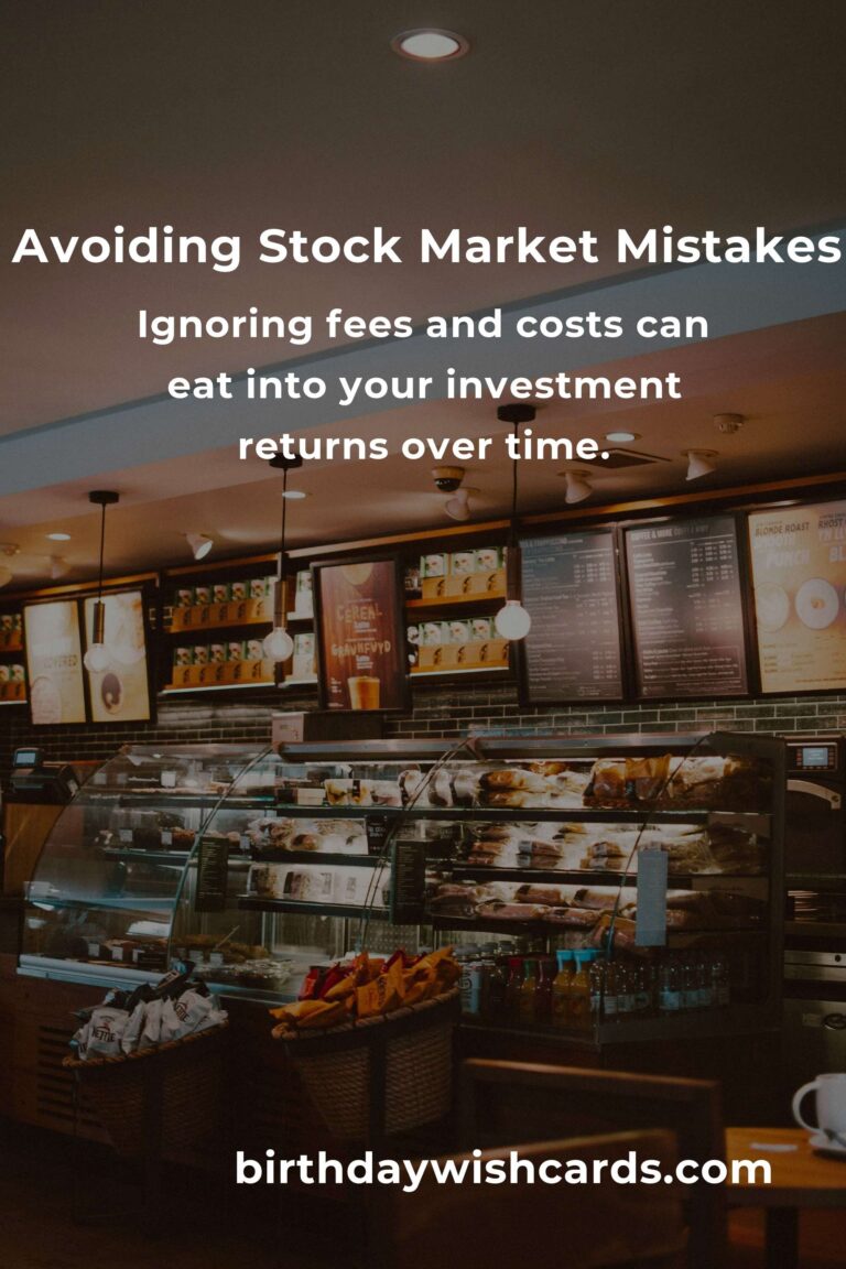 Top Stock Market Mistakes to Avoid in Your 20s for Financial Success