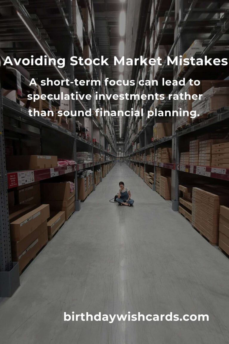 Top Stock Market Mistakes to Avoid in Your 20s for Financial Success