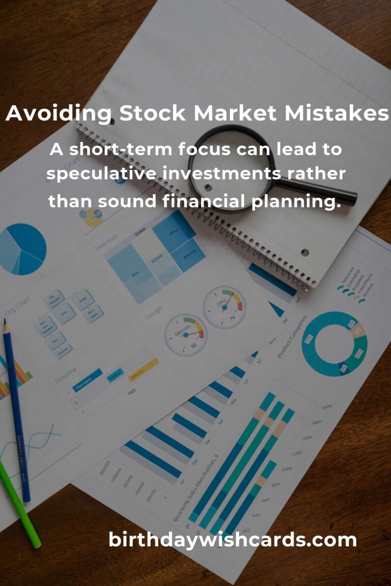 Top Stock Market Mistakes to Avoid in Your 20s for Financial Success