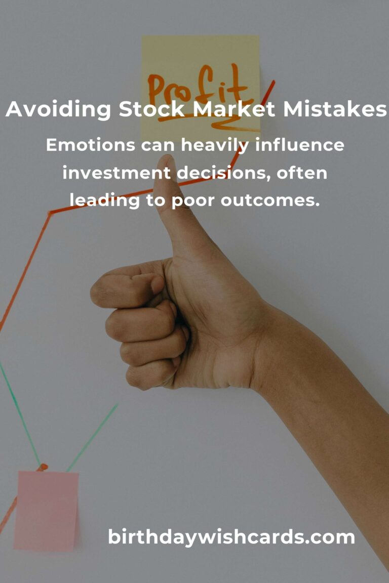 Top Stock Market Mistakes to Avoid in Your 20s for Financial Success