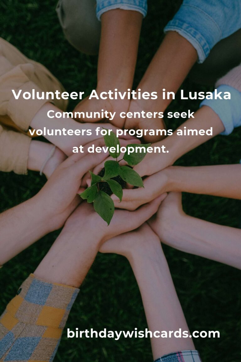 Top Volunteer Opportunities for Empty Nesters in Lusaka