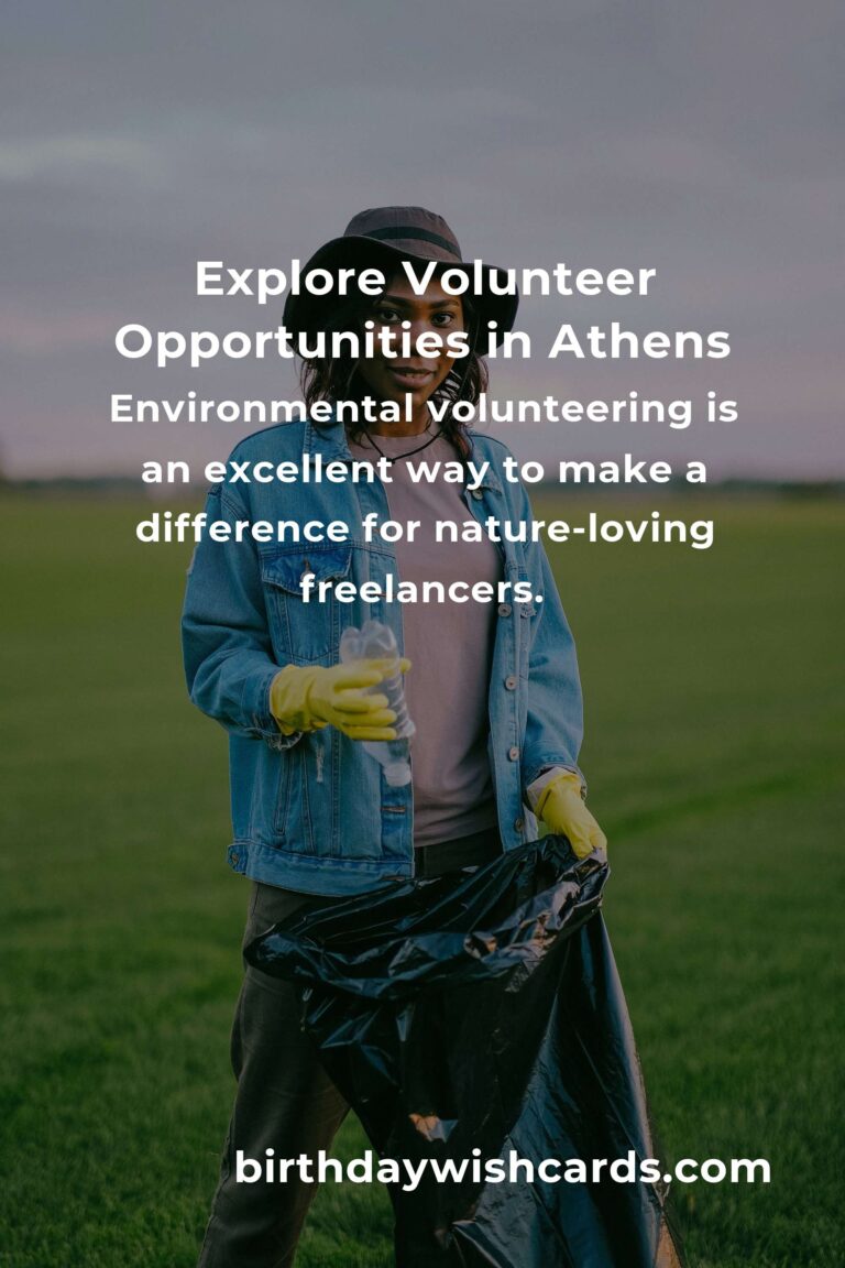 Top Volunteer Opportunities for Freelancers in Athens