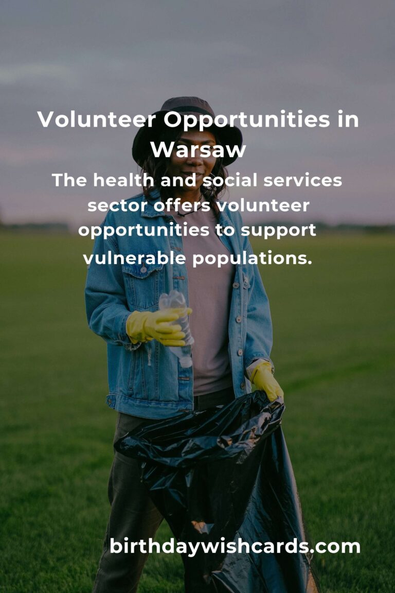 Top Volunteer Opportunities for Professionals in Warsaw