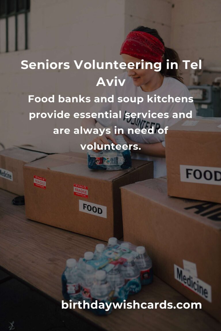Top Volunteer Opportunities for Seniors in Tel Aviv