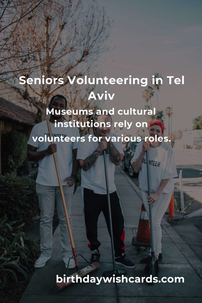 Top Volunteer Opportunities for Seniors in Tel Aviv