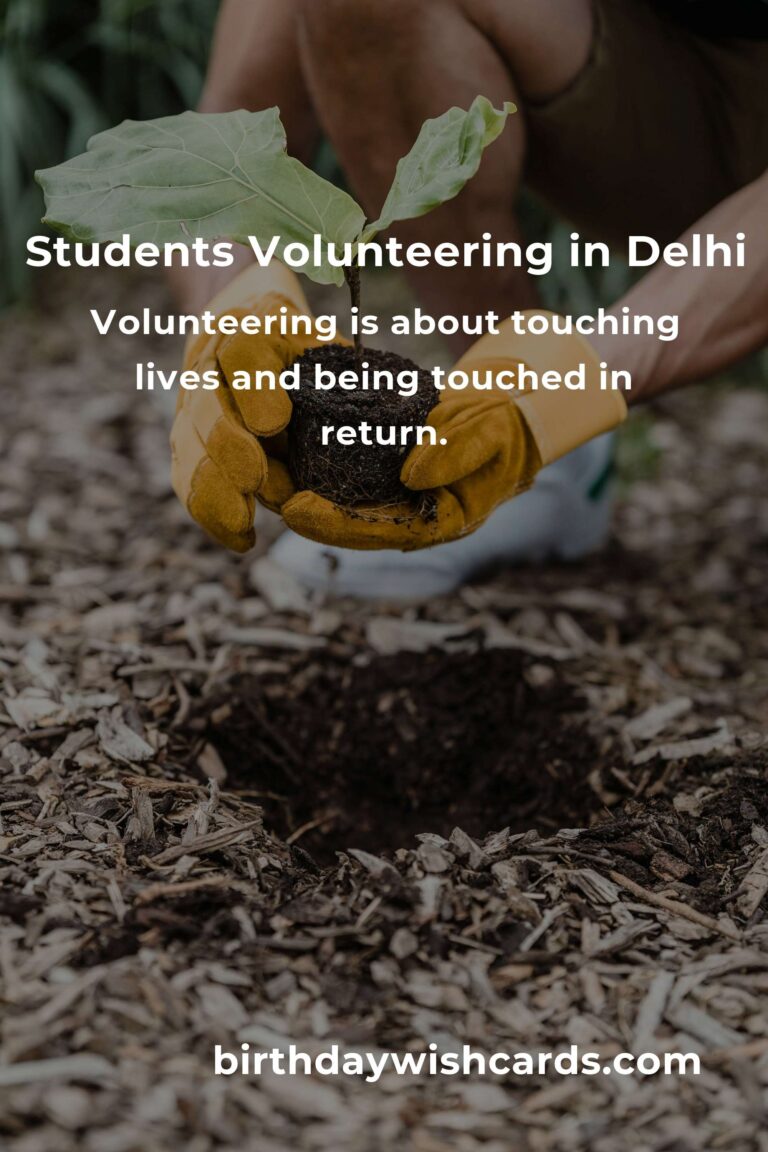 Transform Lives: Discover Heartfelt Volunteer Opportunities for Students in Delhi