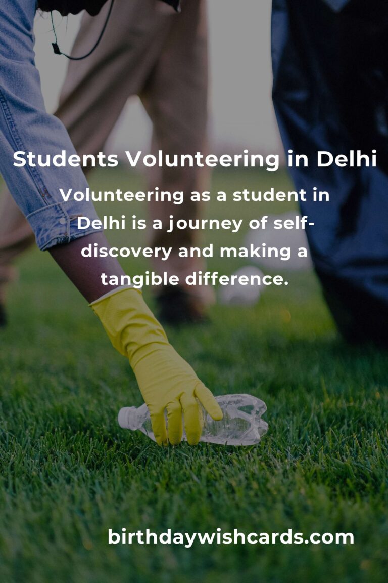 Transform Lives: Discover Heartfelt Volunteer Opportunities for Students in Delhi