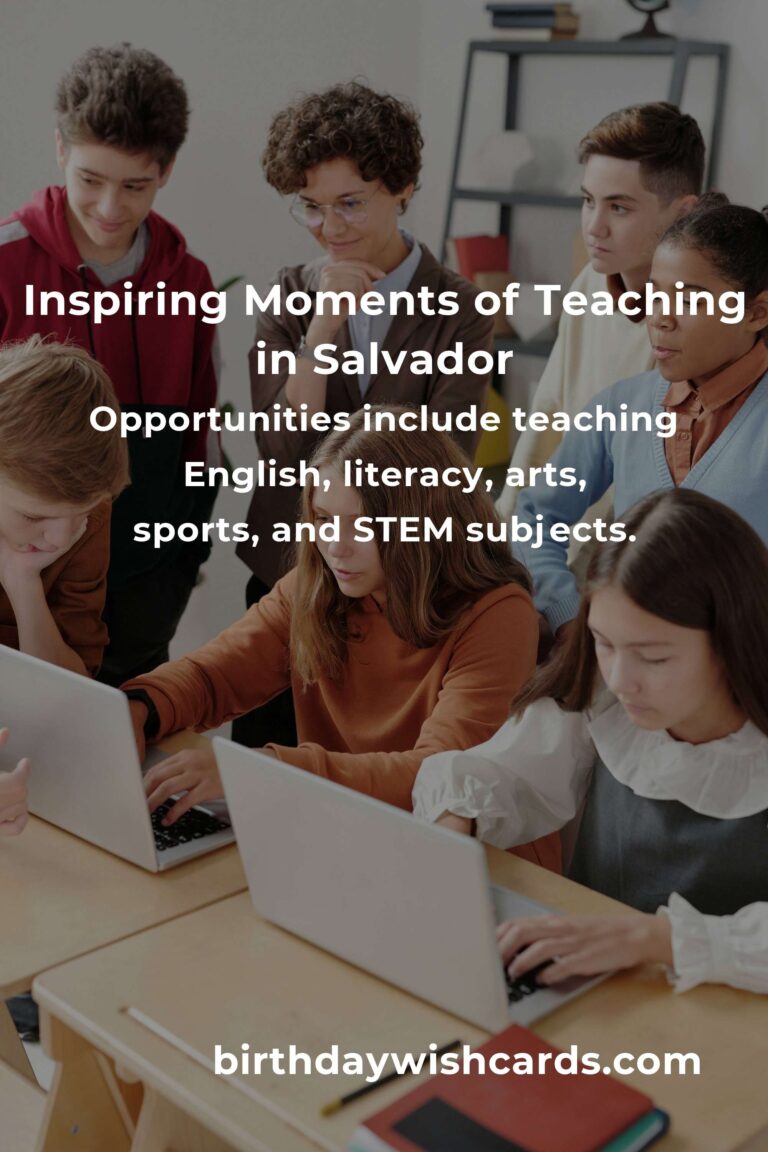 Transform Lives and Hearts: The Ultimate Guide to Teaching Volunteer Opportunities in Salvador