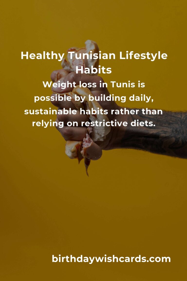 Transform Your Life: Daily Habits for Effective Weight Loss in Tunis