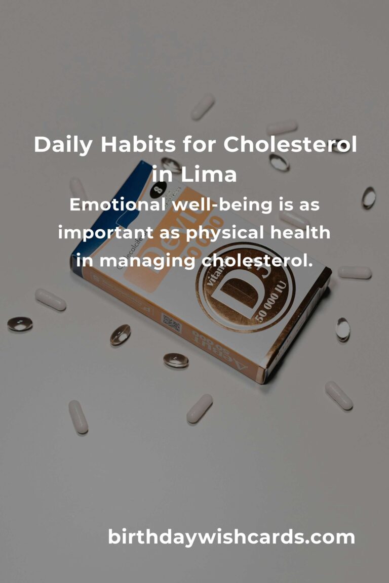Transform Your Life: Daily Habits for Managing Cholesterol in Lima