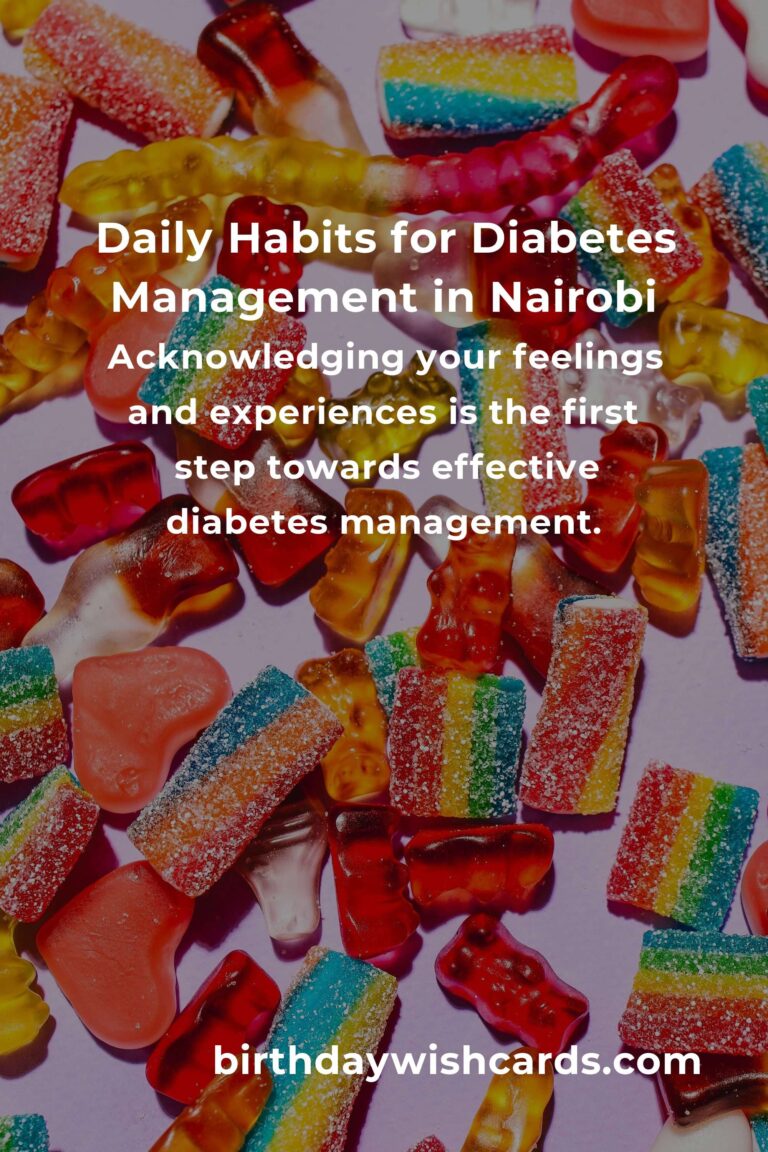 Transform Your Life: Daily Habits for Managing Diabetes in Nairobi with Love and Care